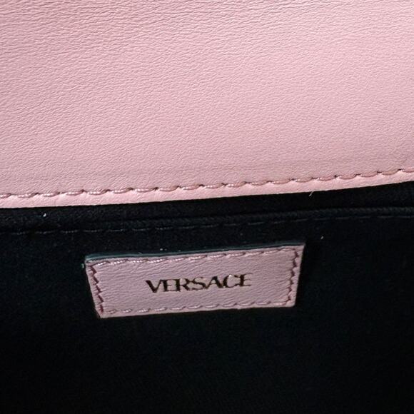 Versace Pink Quilted Shoulder Bag with Gold Chain - Picture 9 of 10